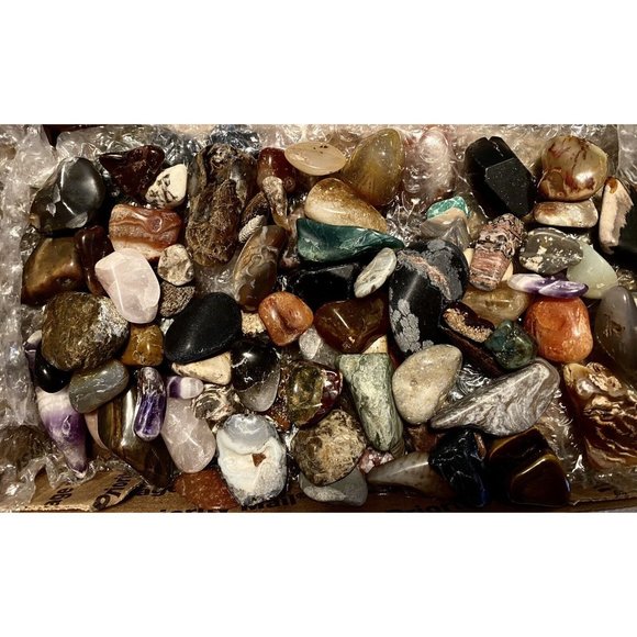 Tumbled And Polished Authentic Minerals Crystals Over Three Pounds - Picture 12 of 14